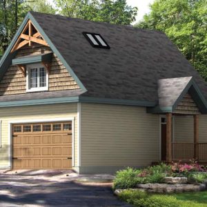 The Kensington garage exterior view